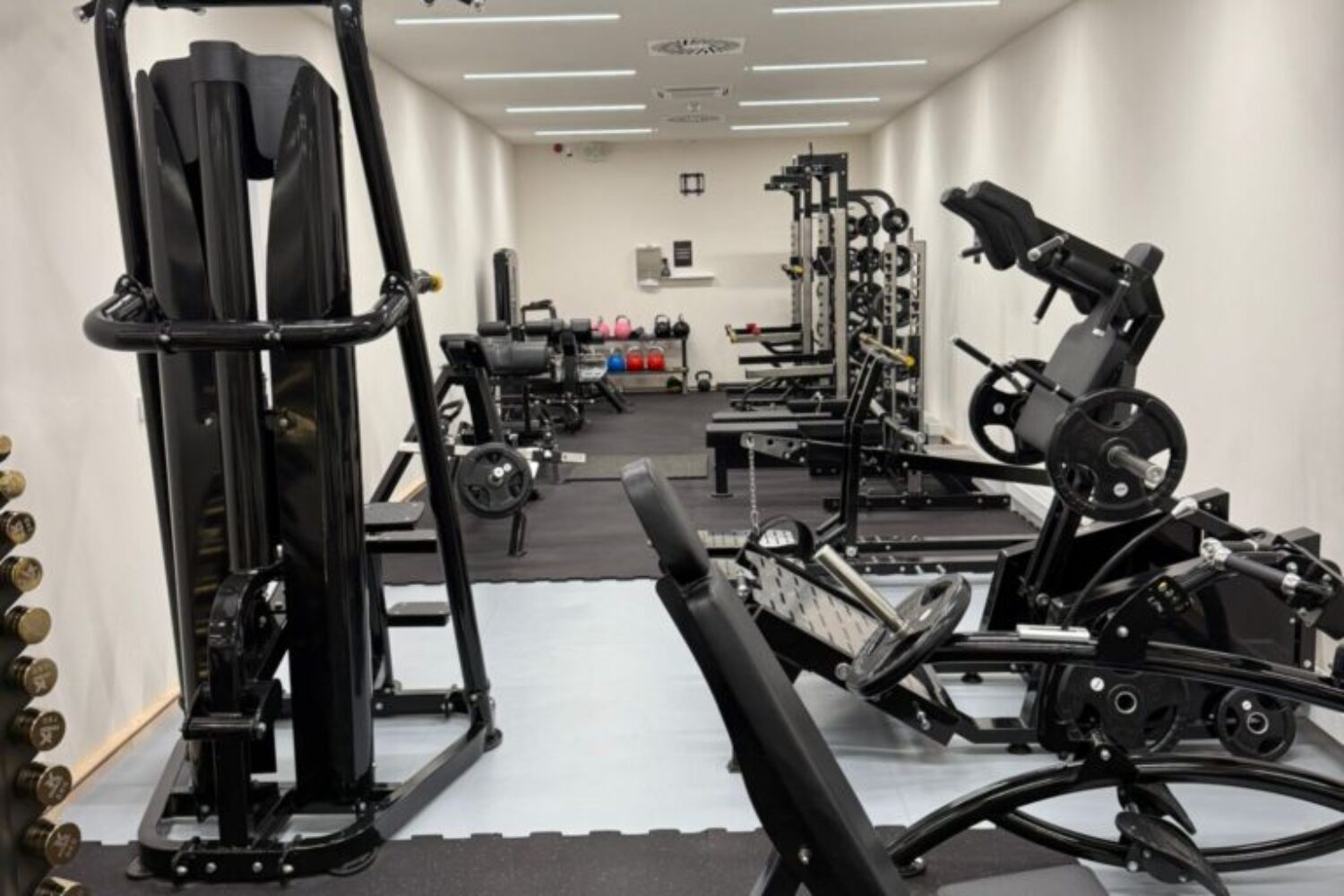 Fitness zóna s posilovacími stroji XFitness Lysolaje