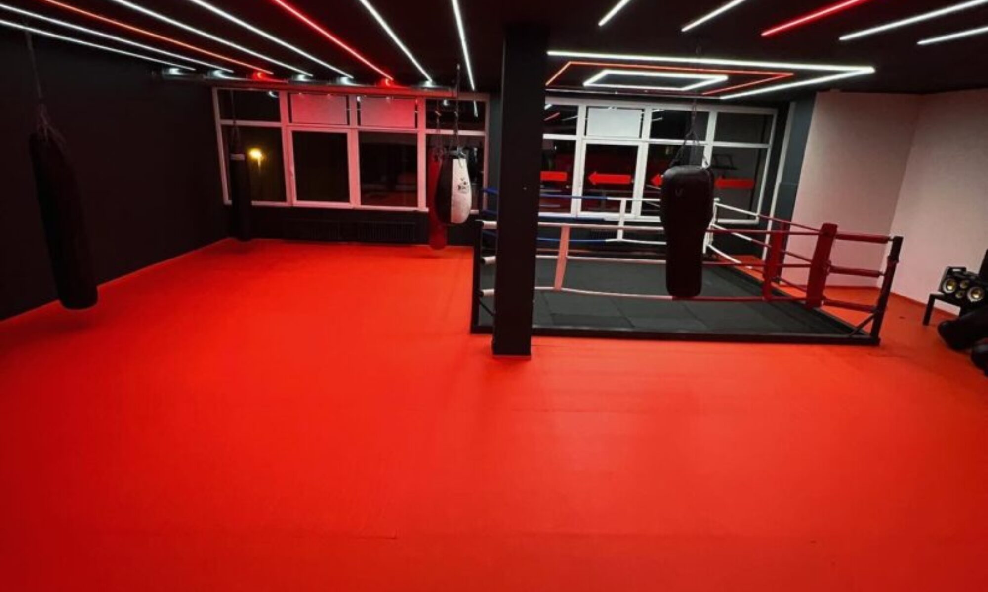 Fighterna XFitness Braník Fighterna s ringem a pytli XFitness Braník